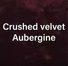 Crushed Velvet Aubergine