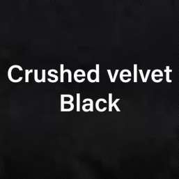 Crushed Velvet  Black