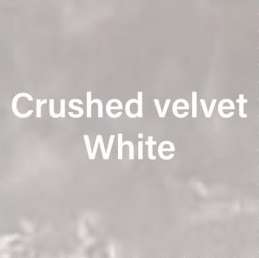 Crushed Velvet White